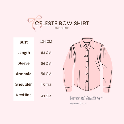 Celeste Bow Shirt in Soft Yellow