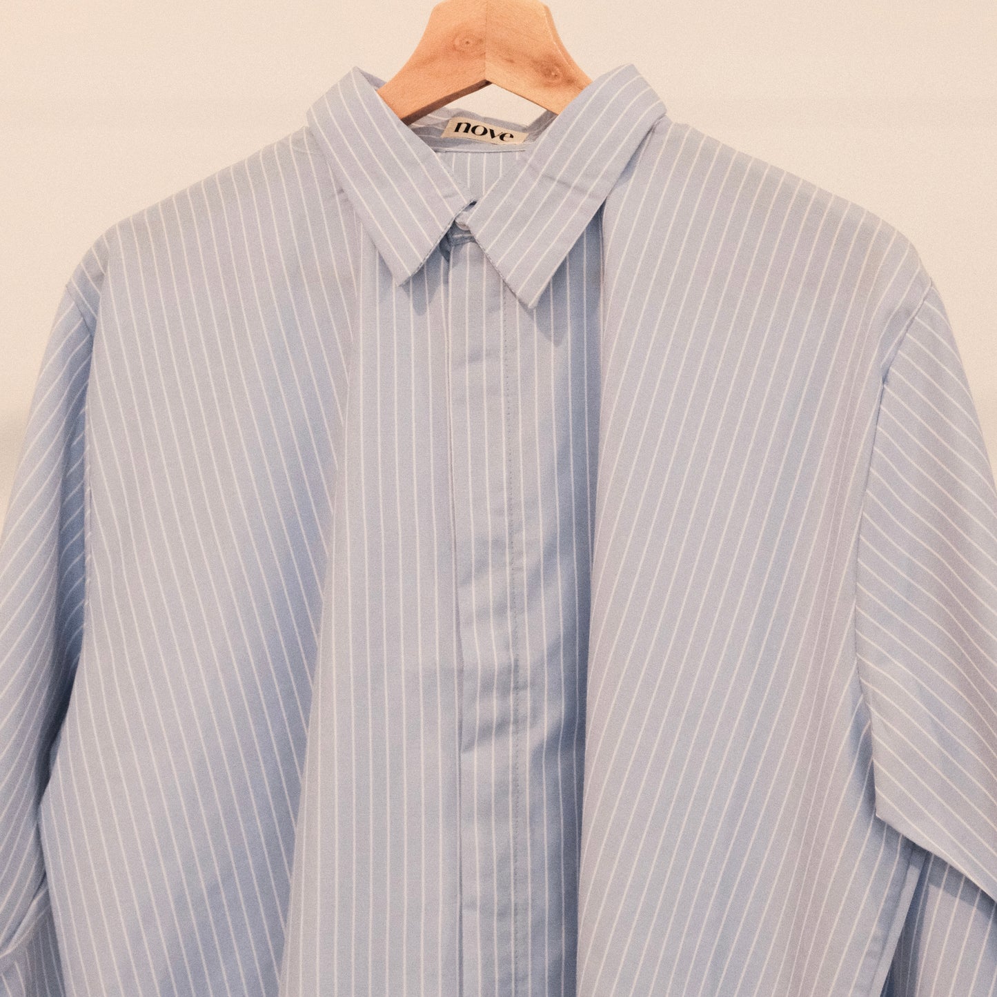 (PRE-ORDER) Aurelia Striped Shirt in Icy Blue