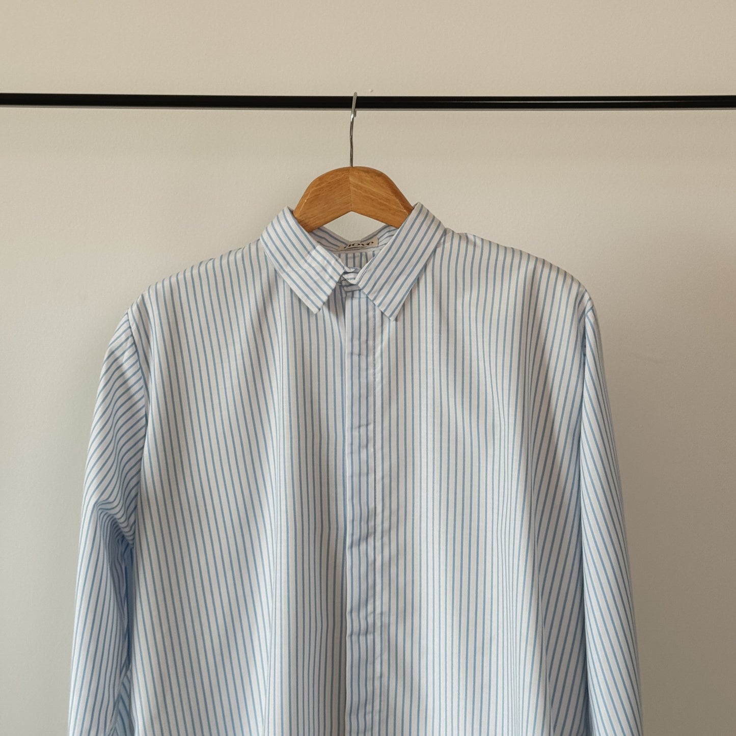 (PRE-ORDER) Zara Striped Shirt in White Blue